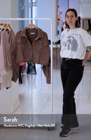 Saturday Cotton Crop Shirt Jacket 