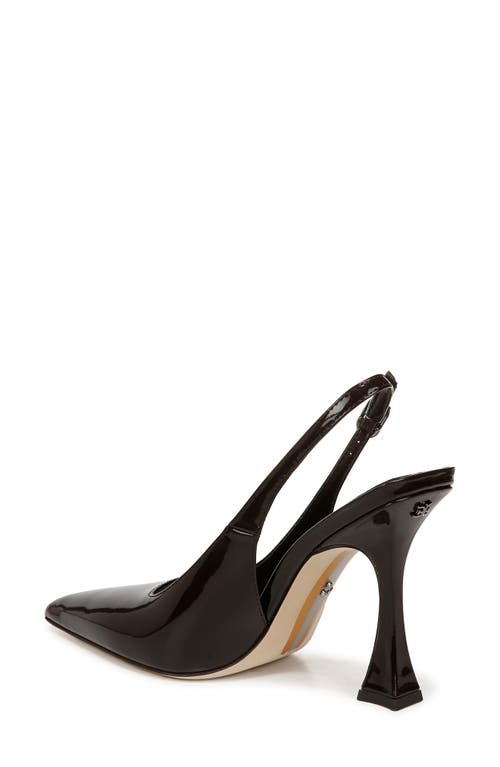 Shop Sam Edelman Odette Slingback Pointed Toe Pump In Rich Chocolate