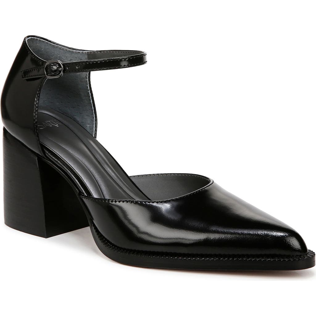 Shop Sarto By Franco Sarto Diona Ankle Strap Pointed Toe Pump In Black