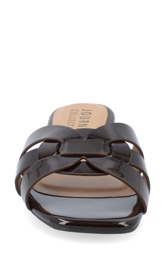Journee Collection Journee Womens Arrina Wide Width Flat Sandals In Brown