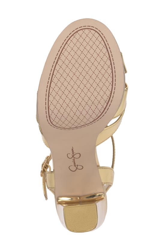 Shop Jessica Simpson Giddings Platform Sandal In Gold