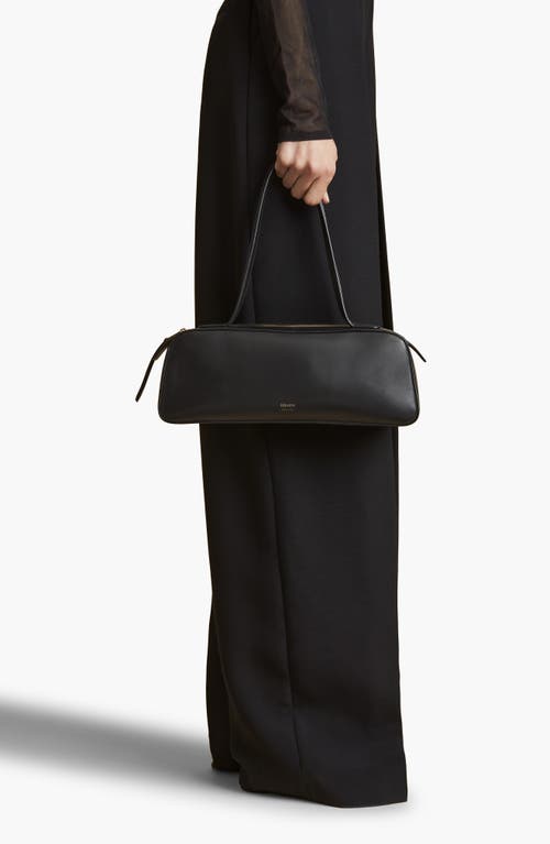 Khaite Simona Leather Shoulder Bag In Black