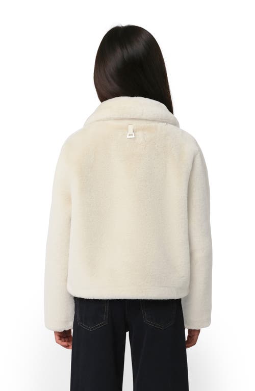 Apparis Kids' Elis Pluche™ Faux Fur Coat In Latte