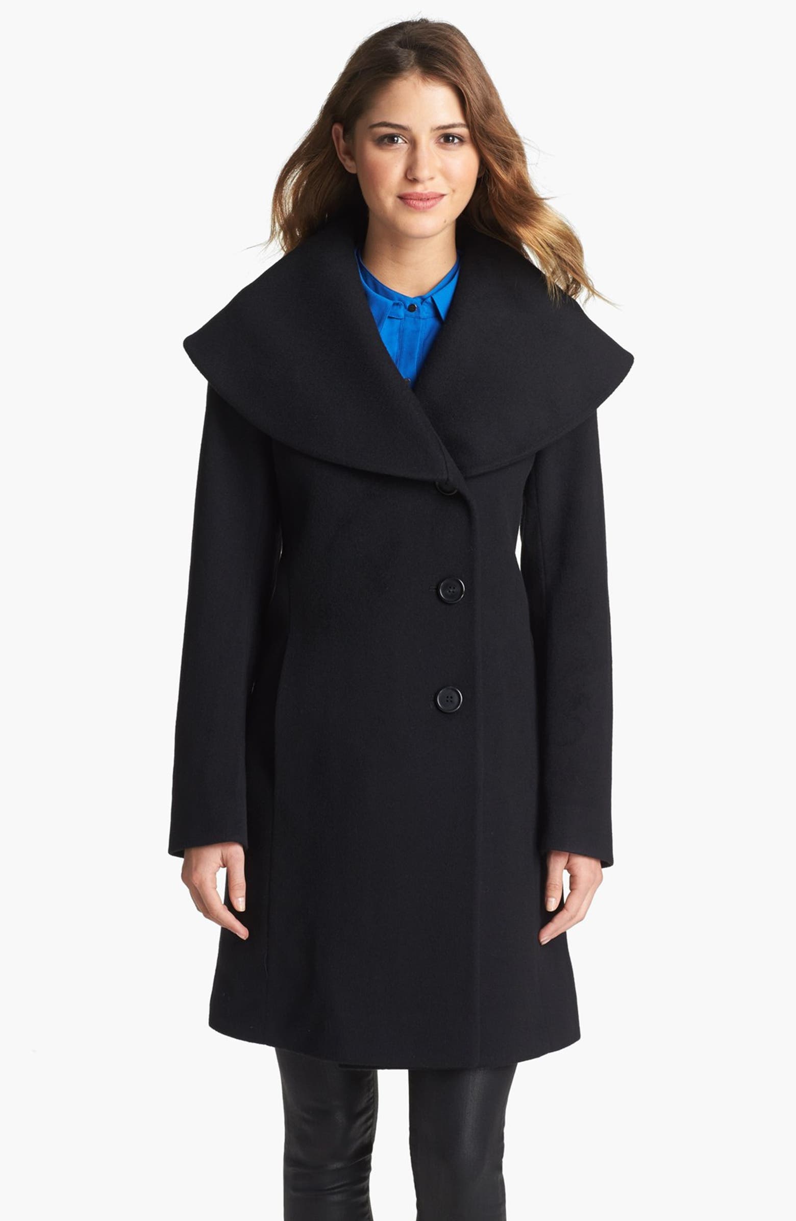 Fleurette Shawl Collar Wool & Cashmere Coat | Nordstrom
