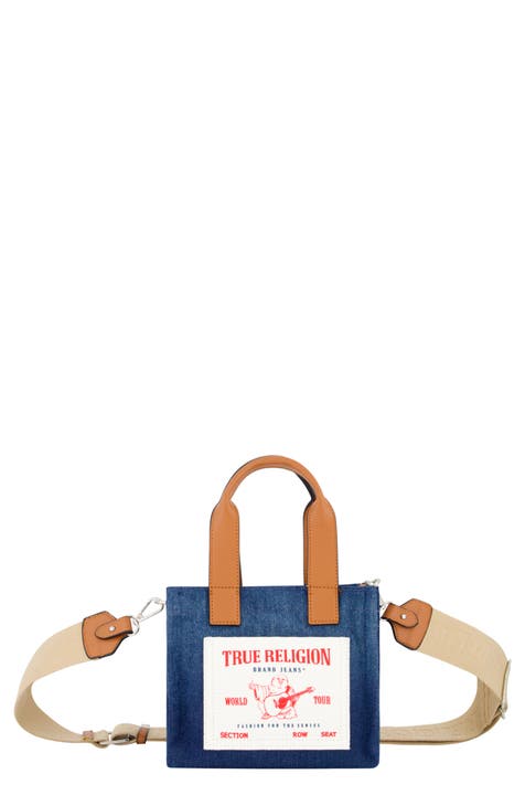 Orla Leather Bucket Tote Bag - Navy Blue