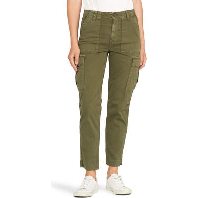 Hudson Jeans Classic High Waist Cargo Pants, Green
