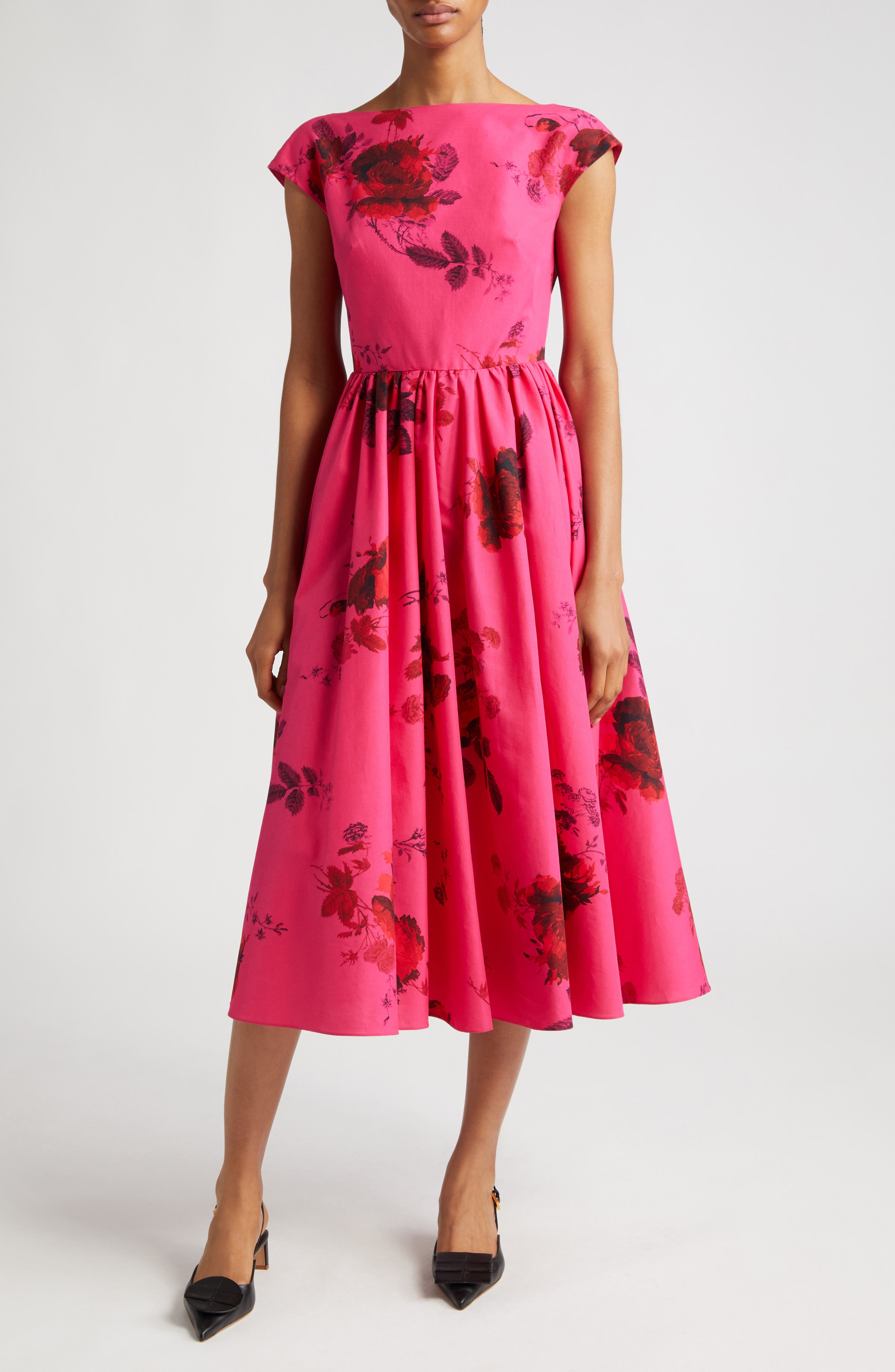 Erdem Floral Dress Black