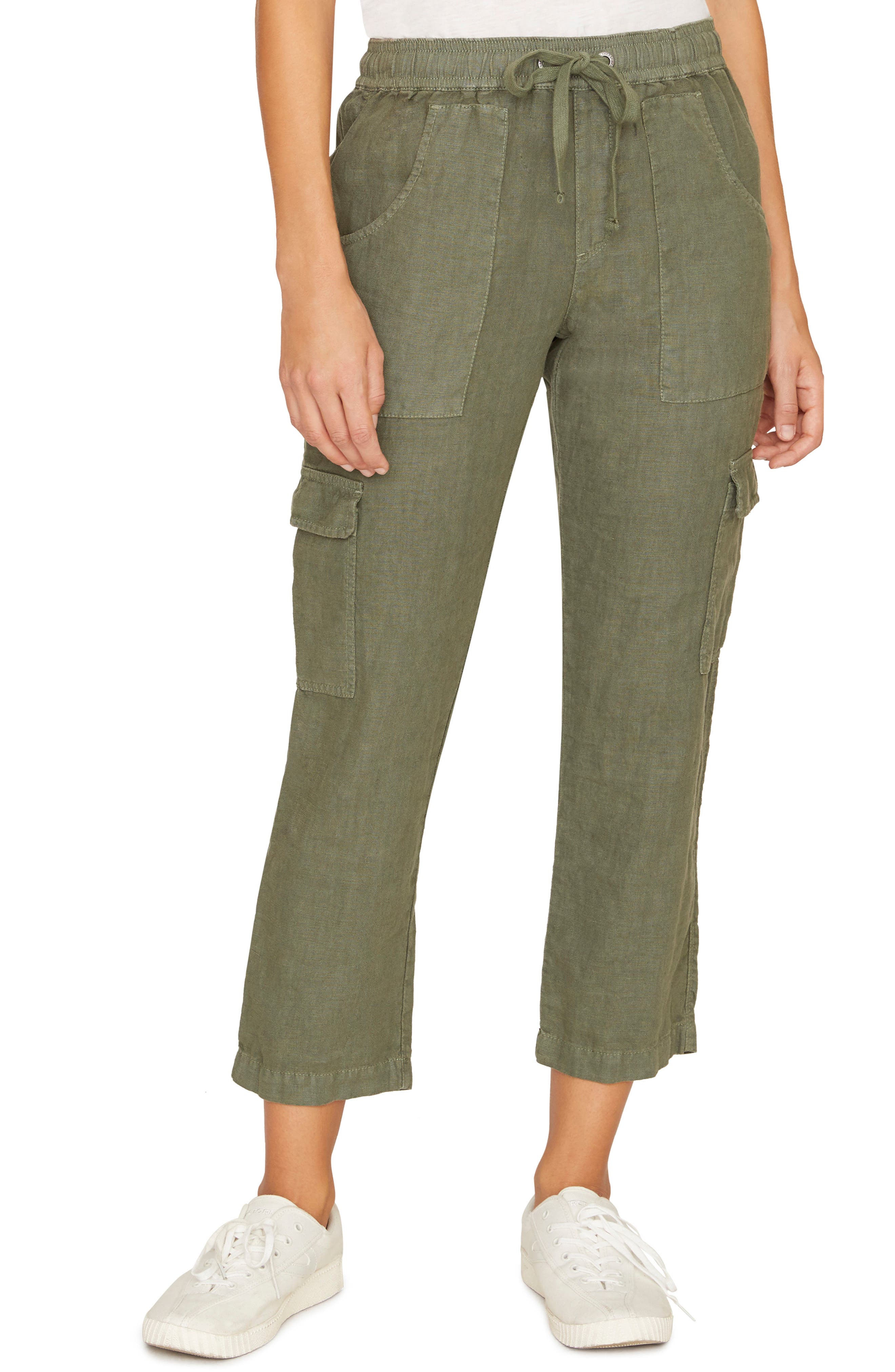 Sanctuary Discoverer Pull-On Cargo Pants, Green