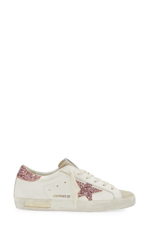 Shop Golden Goose Super-star Sneaker In White/pink