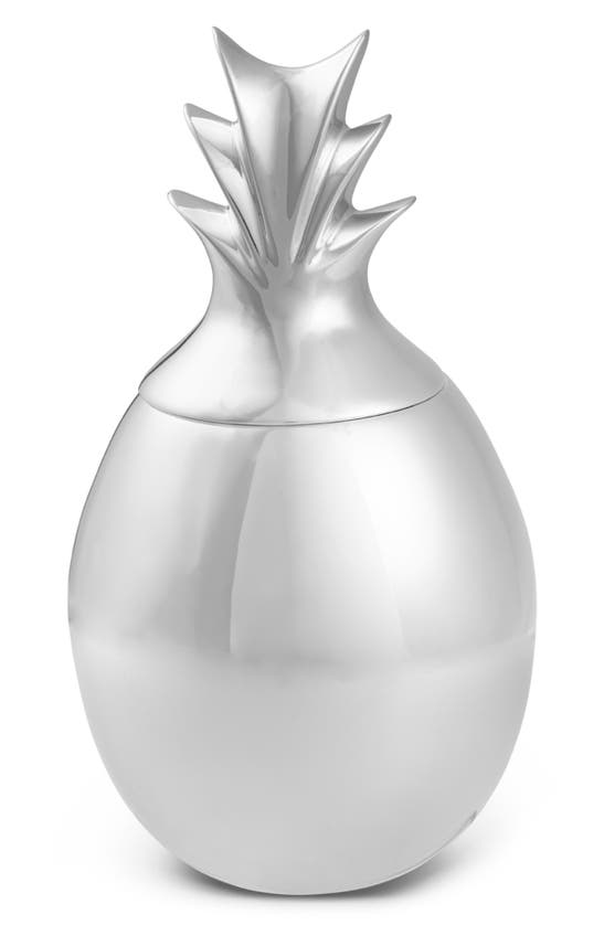 Nambe Pineapple Canister With Lid In Silver