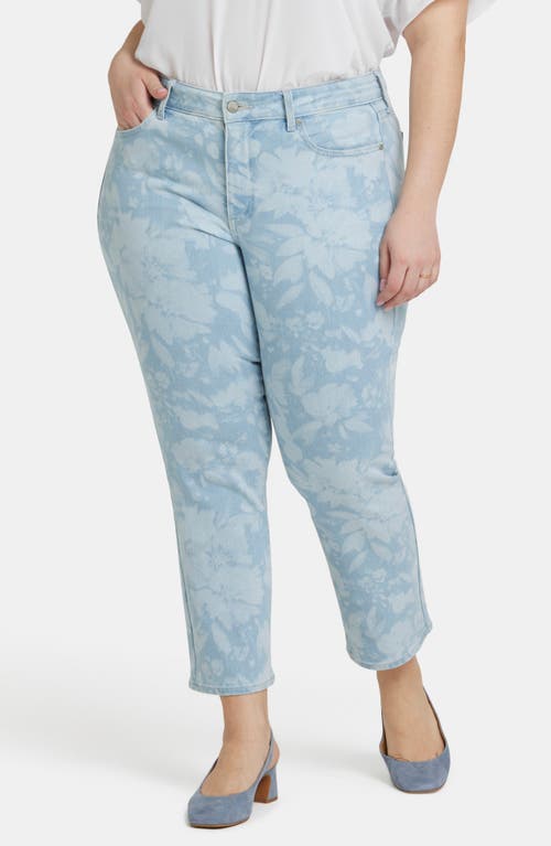 Shop Nydj Marilyn Floral Crop Straight Leg Jeans In Marian Annabella Print