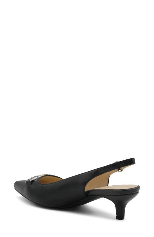 Adrienne Vittadini Sindy Slingback Kitten Heel Pump In Black