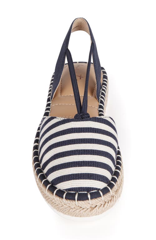 Shop Me Too Cheslie Espadrille In Navy/white Stripe