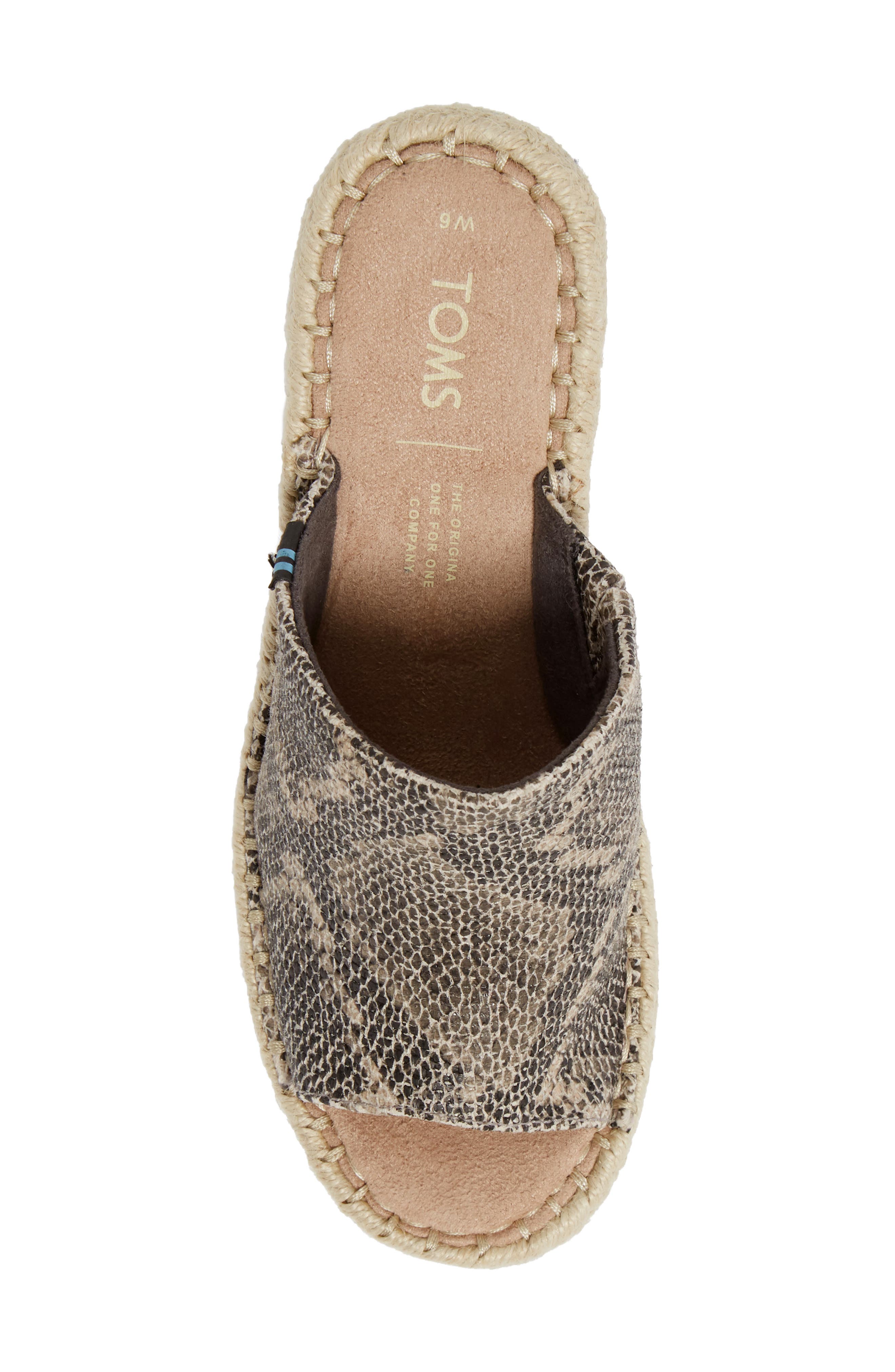 TOMS Monica Wedge Slide Sandal, Alternate, color, 