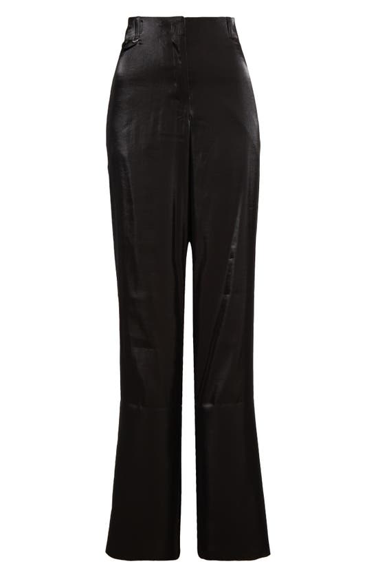 Shop Jacquemus Cubo High Waist Velvet Pants In Black