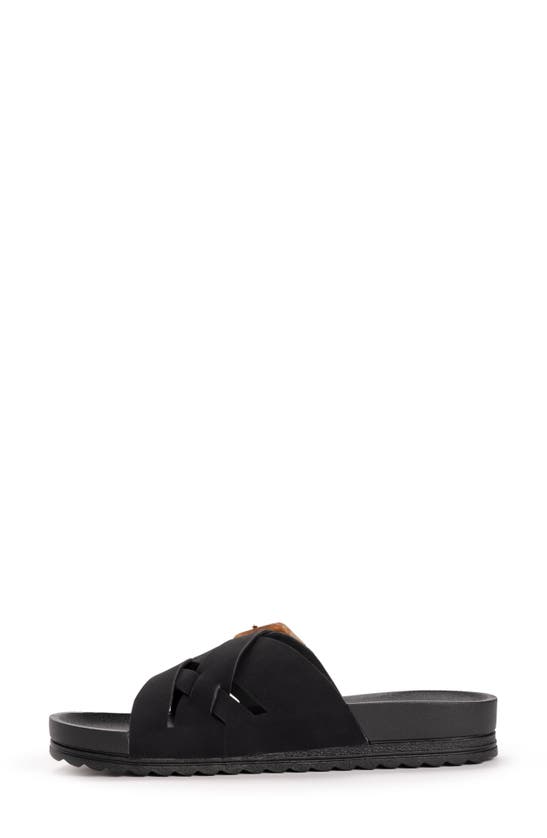 Muk Luks Grand Shayna Slide Sandal In Black