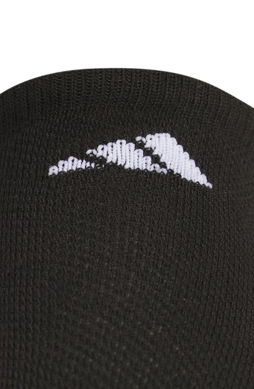 Adidas Originals Adidas Kids' Athletic Cushioned No Show Socks In Black/onix Grey/white