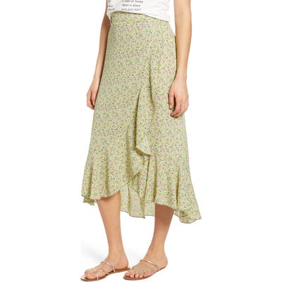 La La Land Creative Co Ruffle Maxi Skirt, Pink