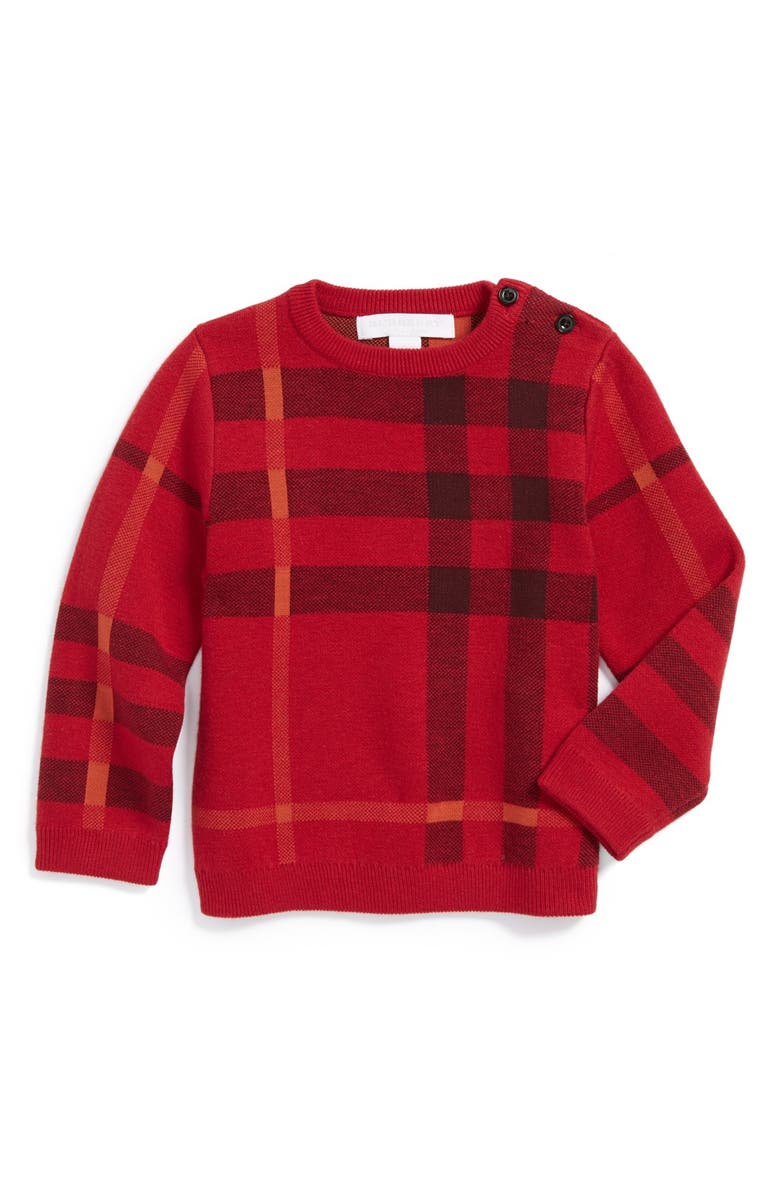 Burberry Plaid Sweater (Baby Boys) | Nordstrom