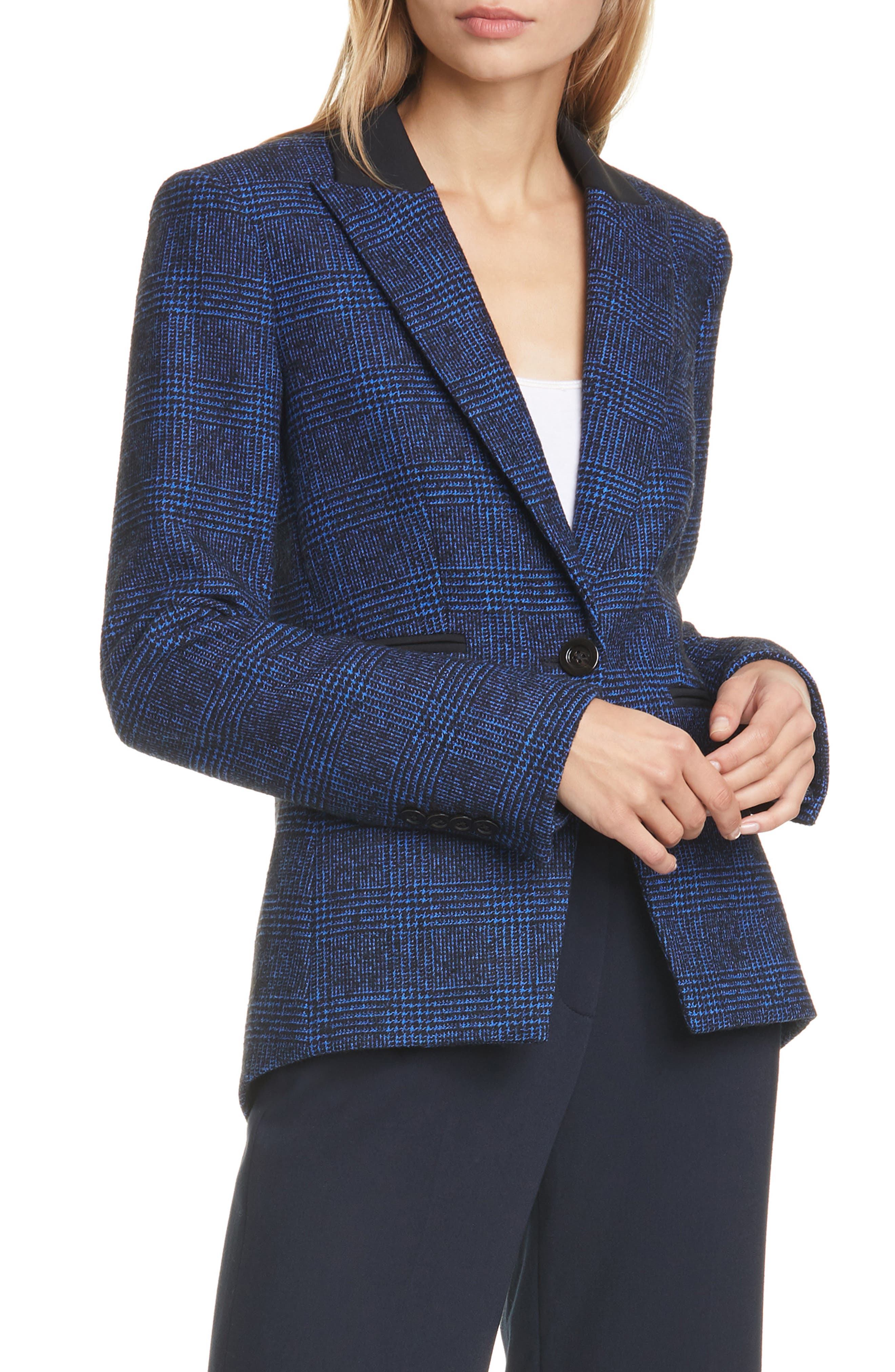 veronica beard blue blazer