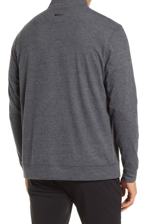 Black Clover Clyde Mock Neck Half-zip Pullover In Black