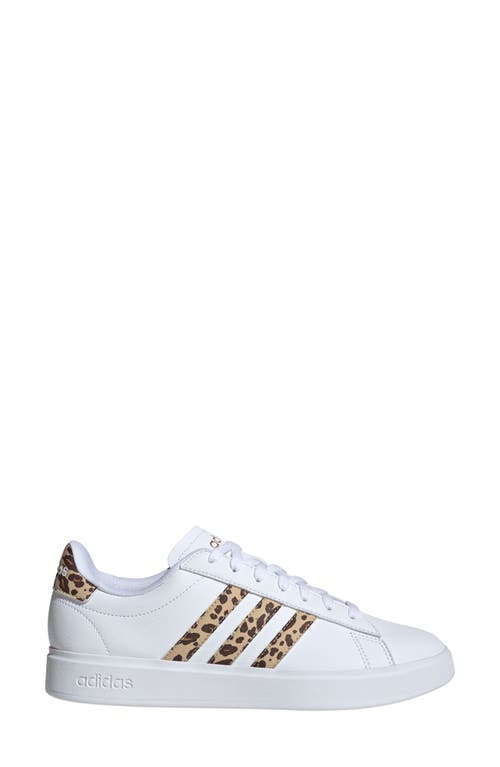 Shop Adidas Originals Adidas Grand Court 2.0 Sneaker In White/beige/matte Gold