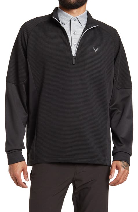 Haimont Men's 1/4 Zip Golf Shirt Long Sleeve Athletic Pullover with  Lightweight Brushed Fleece Lining