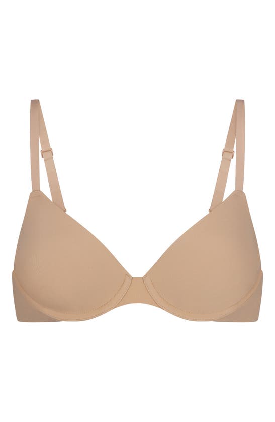 Shop Skims Fits Everybody T-shirt Bra In Clay