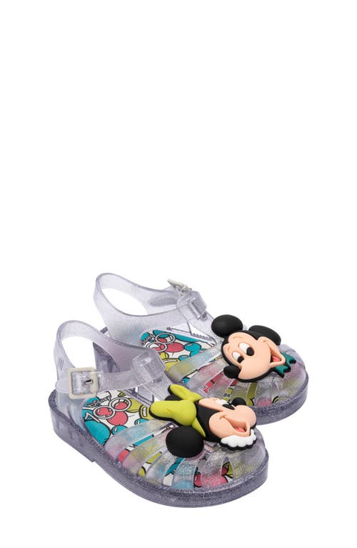Melissa X Disney® Mickey & Minnie Possession Fisherman Sandals In Gray