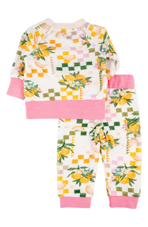Miki Miette Charlie Citrus Long Sleeve Top & Pants Set In Tropicana