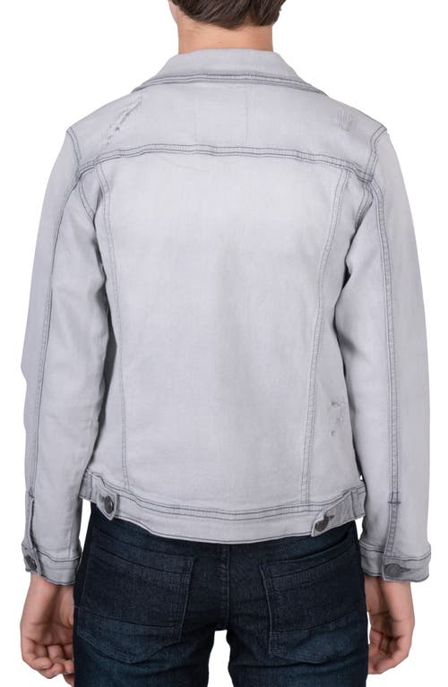 X-ray Xray Kids' Distressed Denim Jacket In Grey