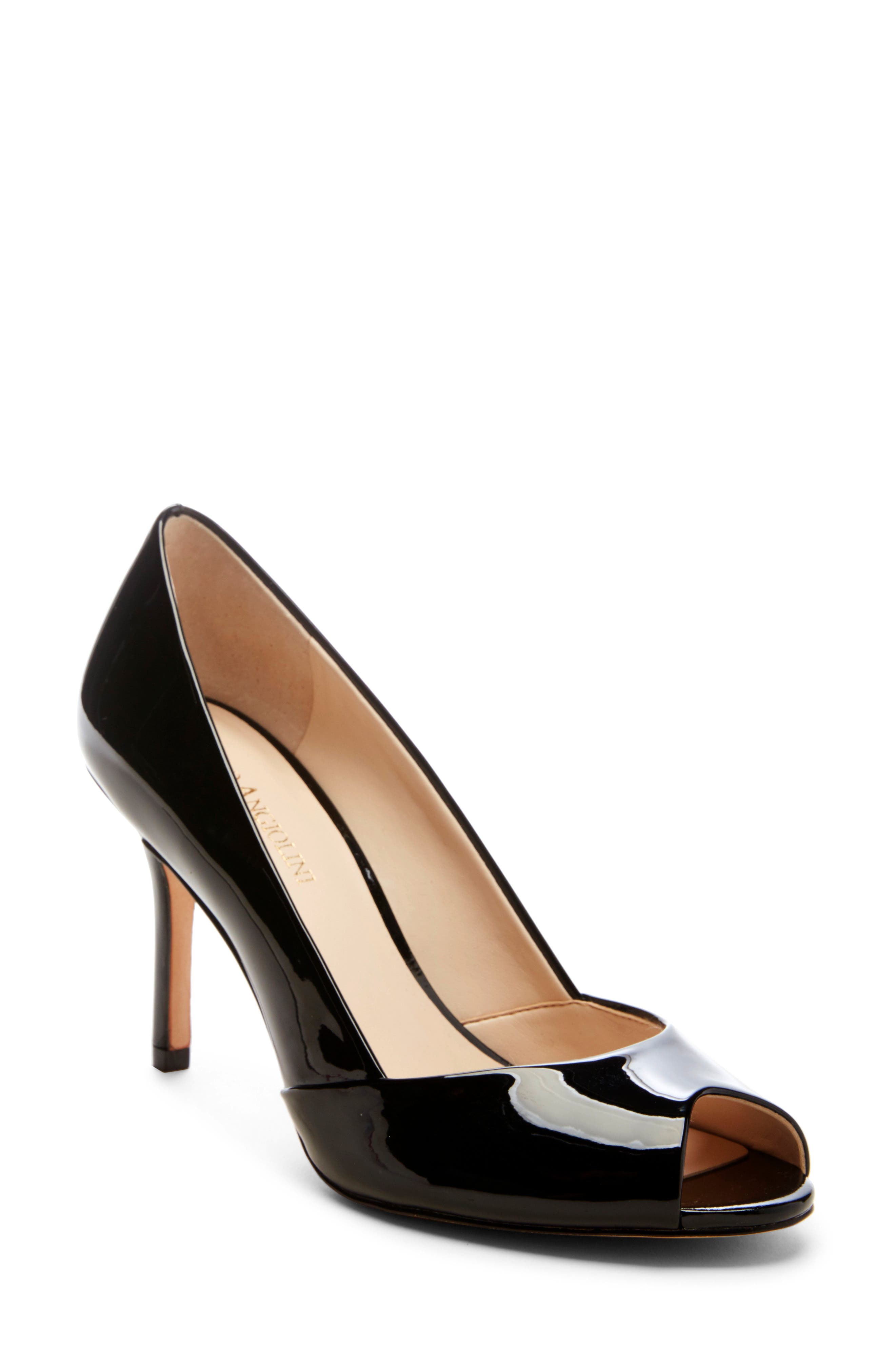 enzo angiolini peep toe pumps