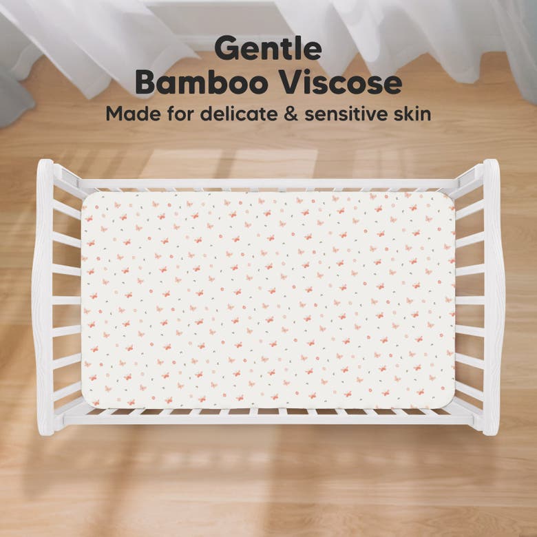 Keababies Isla Fitted Crib Sheets In Butterflies