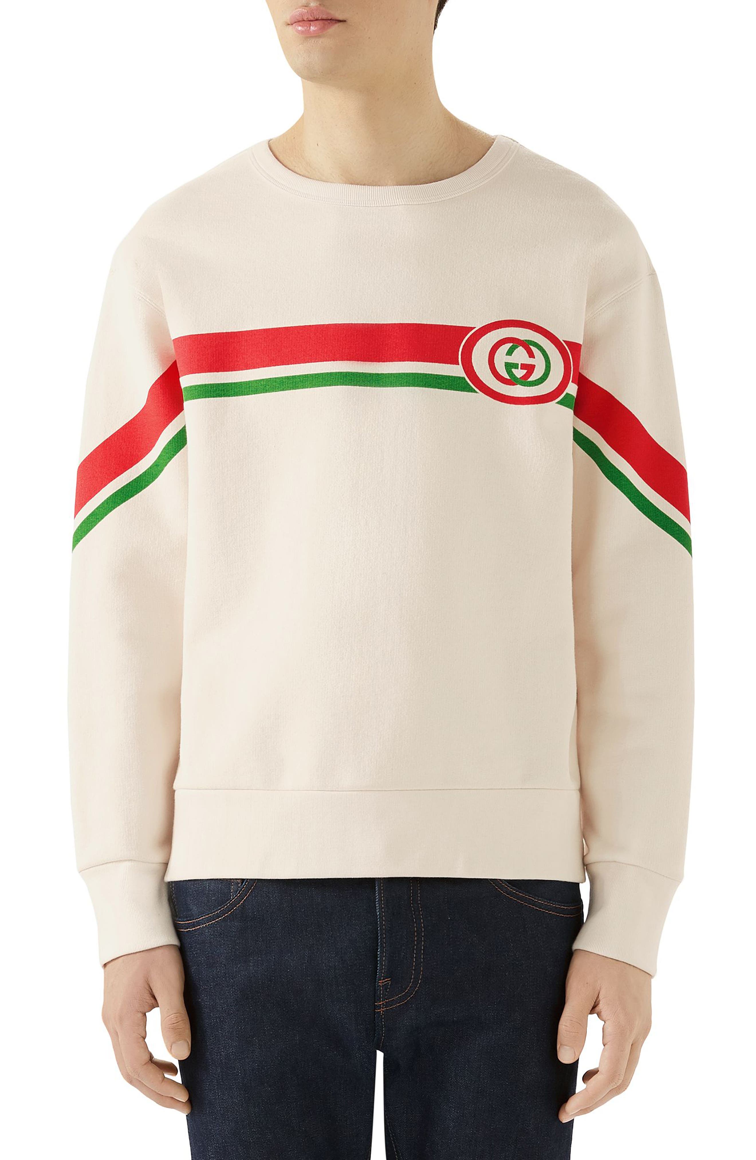 gucci stripe sweatshirt