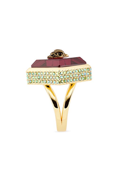 KURT GEIGER KURT GEIGER LONDON SQUARE STONE COCKTAIL RING 