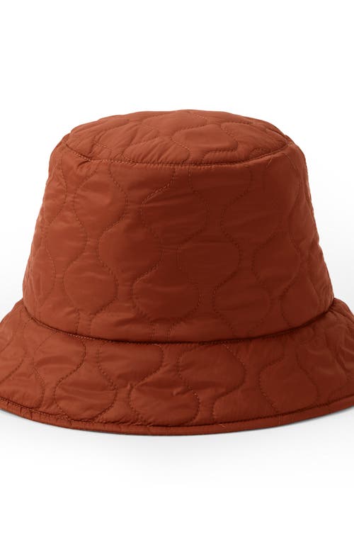 Lands' End Wanderweight Bucket Hat In Dark Auburn Brown