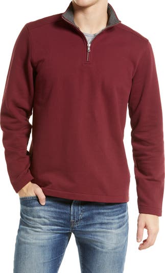 Piqué Fleece Half Zip Pullover