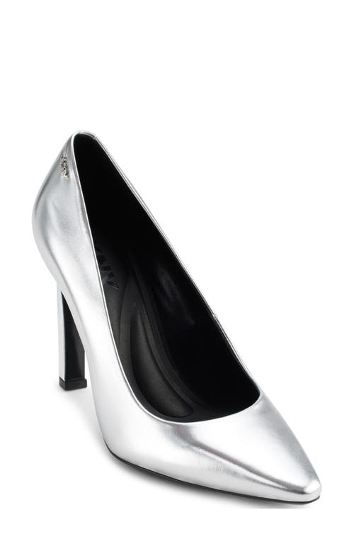 Dkny Chrystie Pointed Toe Pump In Silver