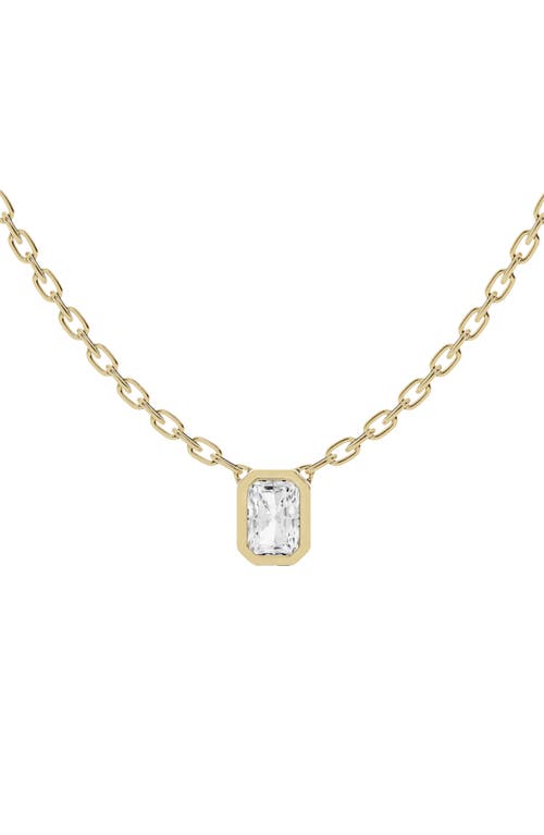 Jennifer Fisher 18K Gold Radiant Lab Created Diamond Pendant Necklace in D0.5Ct - 18K Yellow Gold at Nordstrom