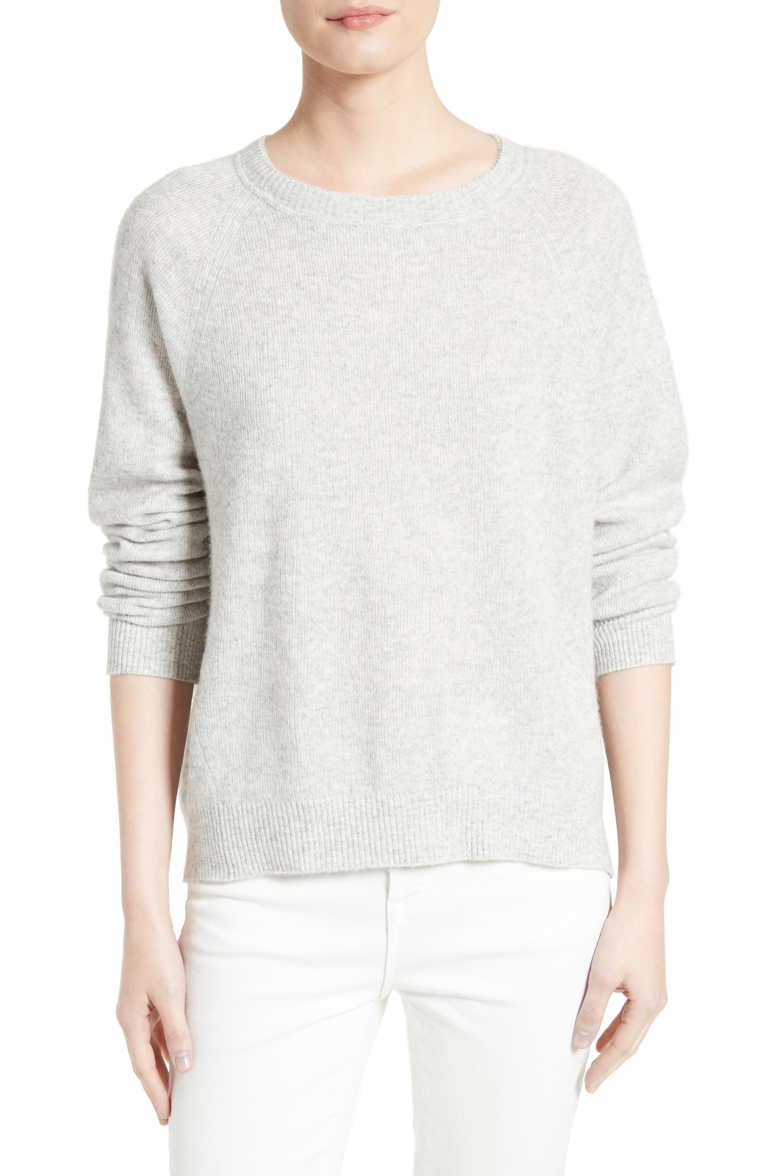 Vince Boxy Cashmere & Linen Pullover Nordstrom