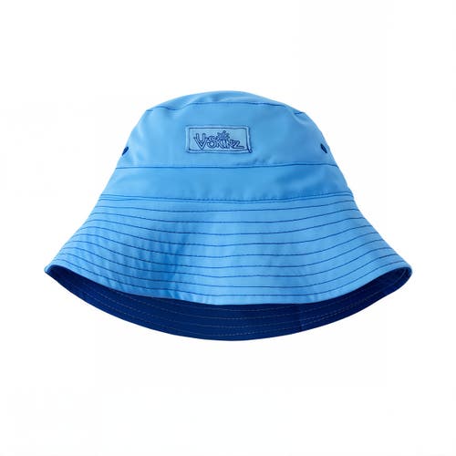 Shop Uv Skinz Adjustable Bucket Hat In Navy Blue/ocean Blue