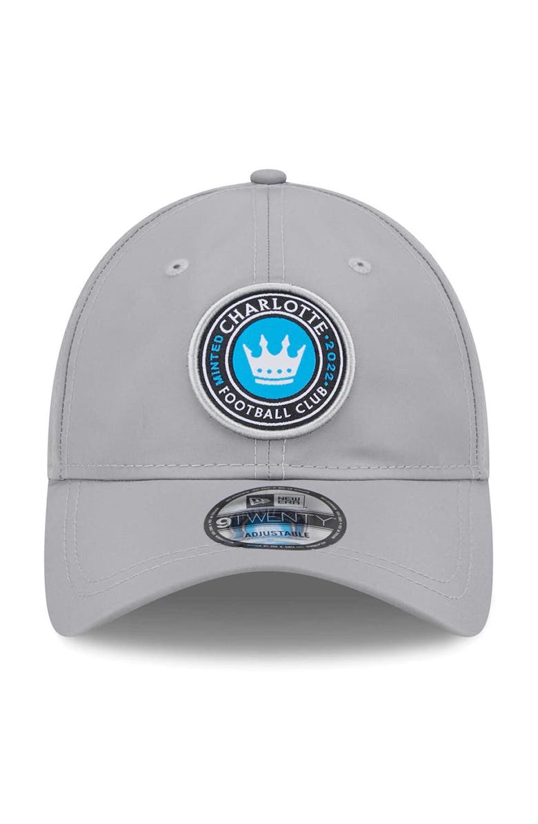 New Era Men's New Era Gray Charlotte FC Active 9TWENTY Adjustable Hat ...