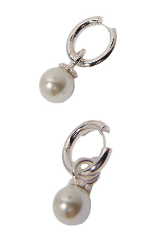 Shop Maje Bead Earrings In Silver