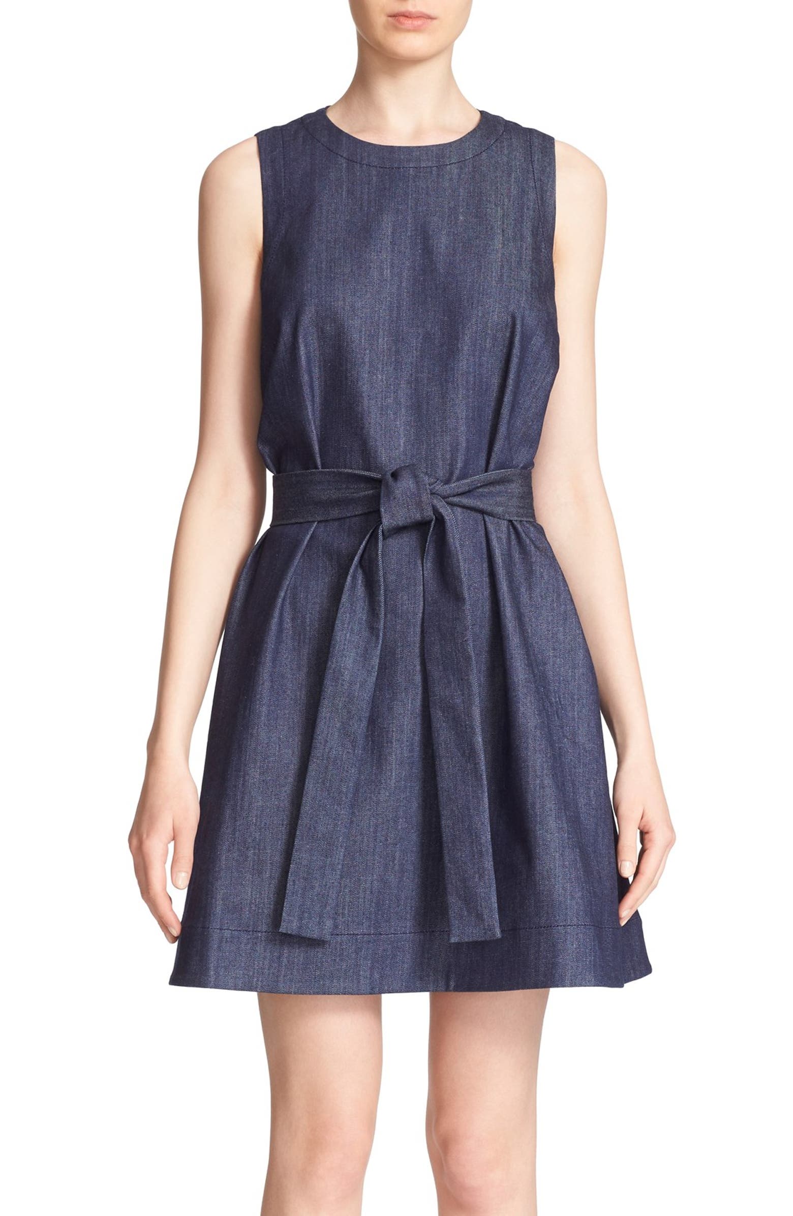 kate spade new york denim fit & flare dress | Nordstrom