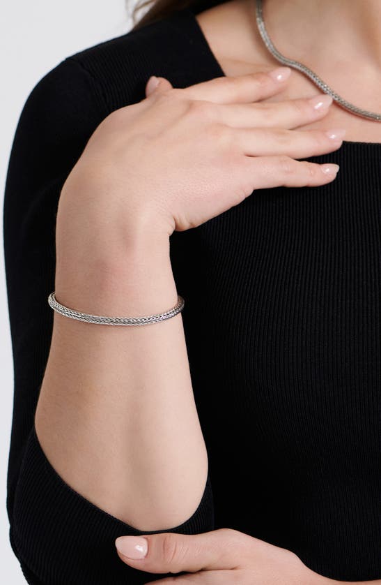 Devata Sterling Silver Chain Bracelet In Silver