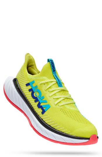 Hoka Carbon X 3 Running Shoe In Evening Primrose Scuba Blue