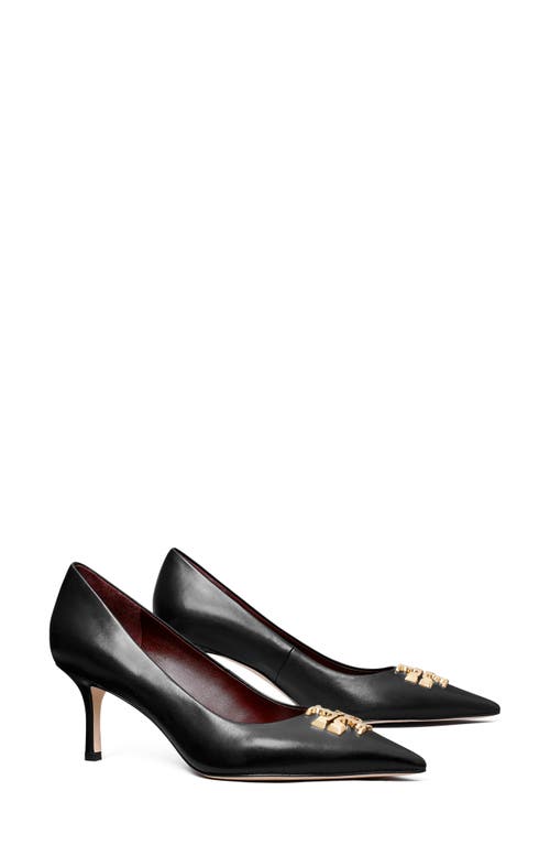 Shop Tory Burch Eleanor Pointed Toe Pump In Perfect Black