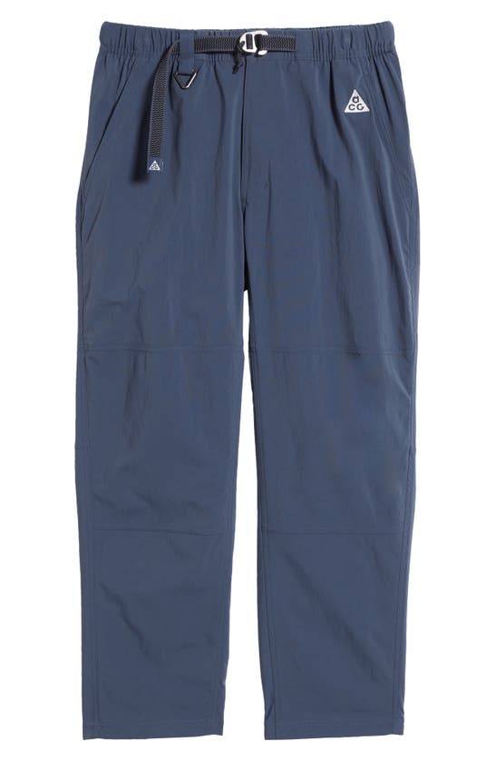 Shop Nike Acg Belted Hiking Pants In Thunder Blue/summit White