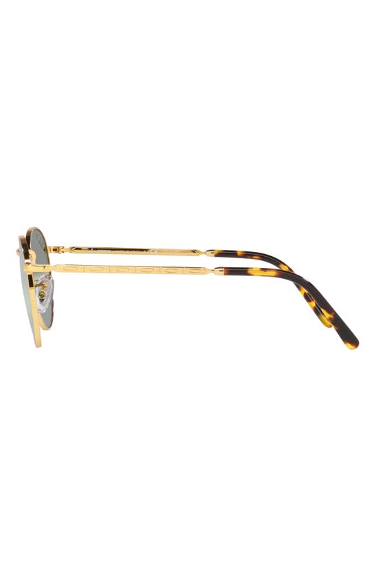 Ray Ban New Round 50mm Gradient Polarized Phantos Sunglasses In Green Gold