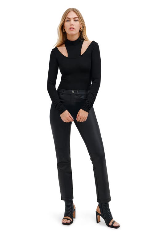 Shop Marcella Arima Long Sleeve Bodysuit In Black